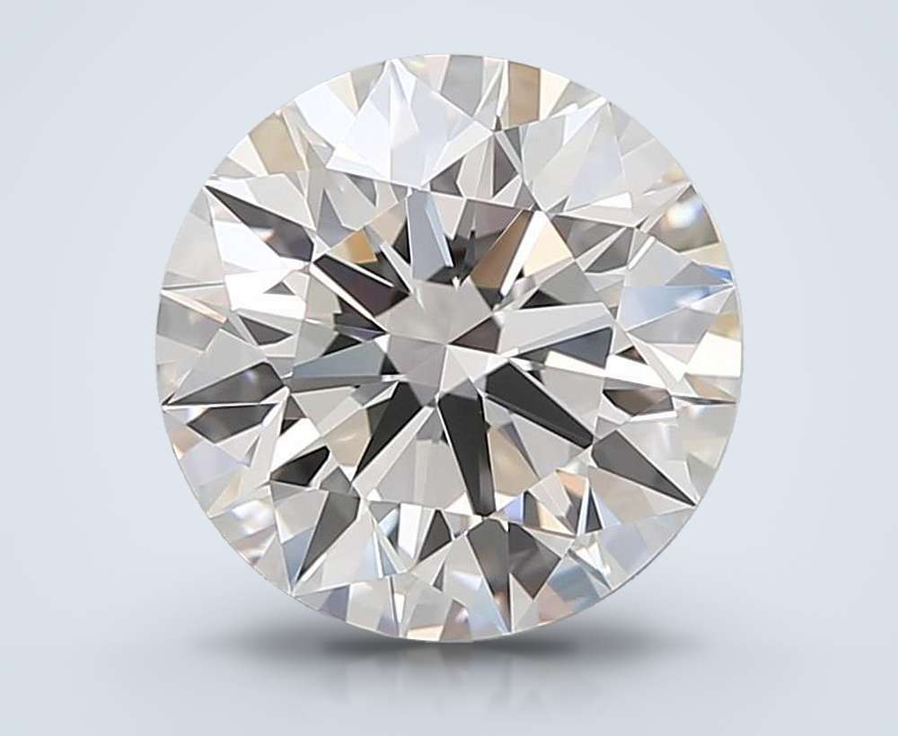 3.37ct D VVS1 Rare Carat Ideal Cut Round Lab Grown Diamond