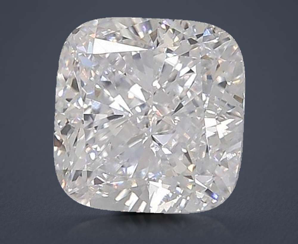 7.02ct D VVS2 Rare Carat Ideal Cut Cushion Lab Grown Diamond