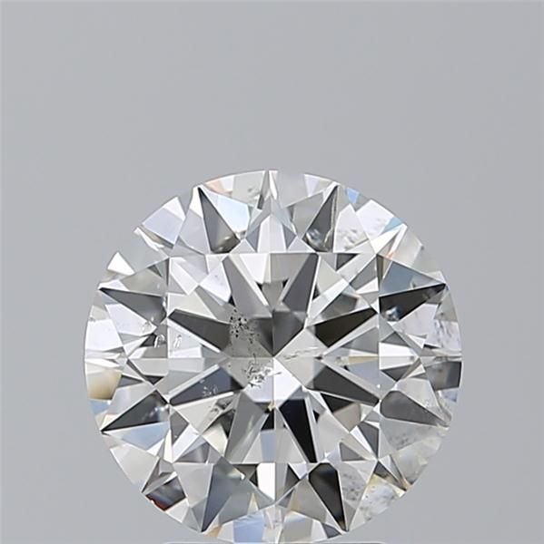 3.01ct H SI2 Rare Carat Ideal Cut Round Diamond