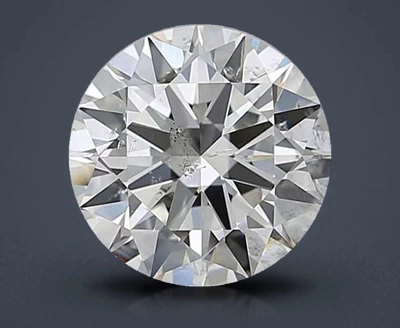 3.01ct H SI2 Rare Carat Ideal Cut Round Diamond