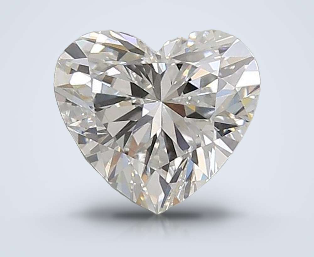 1.54ct E VVS2 Rare Carat Ideal Cut Heart Lab Grown Diamond