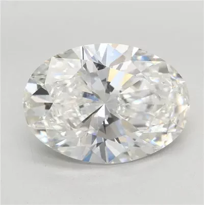 7.06ct F VVS2 Rare Carat Ideal Cut Oval Lab Grown Diamond