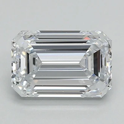 1.50ct F VS1 Rare Carat Ideal Cut Emerald Lab Grown Diamond