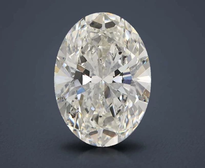 4.53ct H SI1 Rare Carat Ideal Cut Oval Lab Grown Diamond