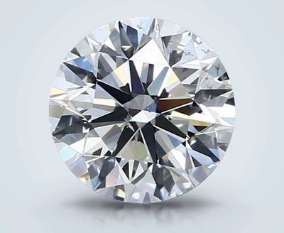 2.37ct D SI1 Rare Carat Ideal Cut Round Diamond