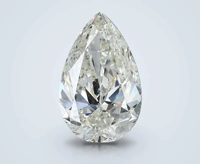 3.02ct J SI2 Rare Carat Ideal Cut Pear Diamond