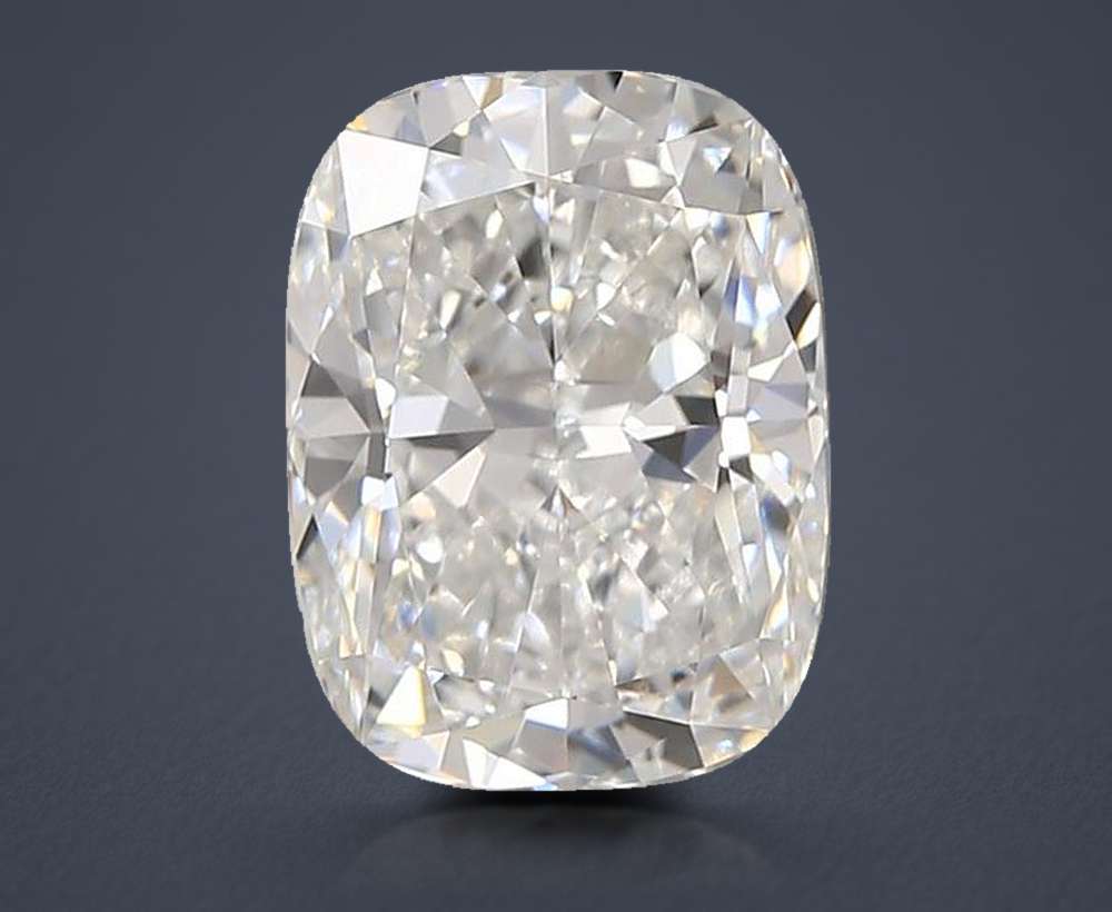 2.82ct E VVS2 Rare Carat Ideal Cut Cushion Lab Grown Diamond