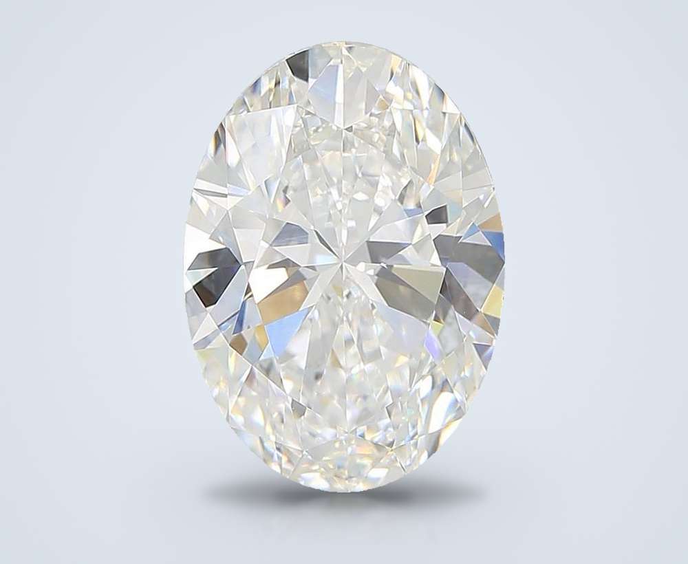 7.10ct E VVS2 Rare Carat Ideal Cut Oval Lab Grown Diamond