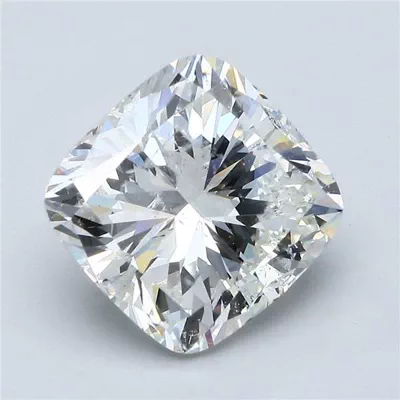 4.05ct J SI2 Very Good Cut Cushion Diamond