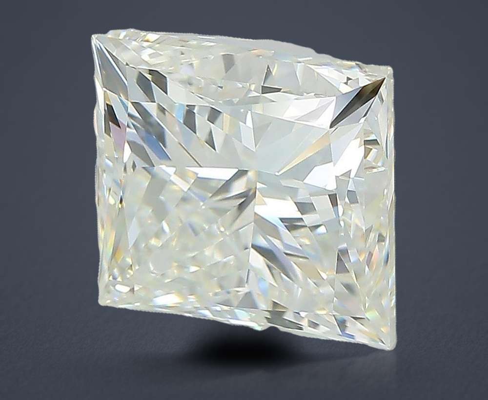5.02ct H VVS2 Very Good Cut Princess Lab Grown Diamond