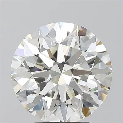 3.54ct J SI1 Rare Carat Ideal Cut Round Diamond
