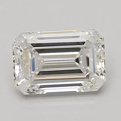 1.23ct E VVS2 Rare Carat Ideal Cut Emerald Lab Grown Diamond