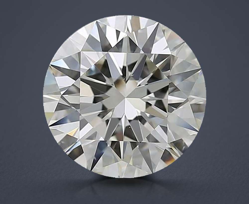 5.01ct J VS2 Rare Carat Ideal Cut Round Diamond