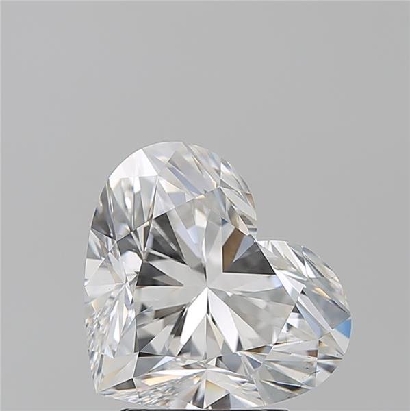 3.21ct E VS2 Rare Carat Ideal Cut Heart Diamond