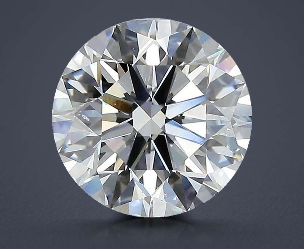 2.74ct E SI1 Rare Carat Ideal Cut Round Diamond