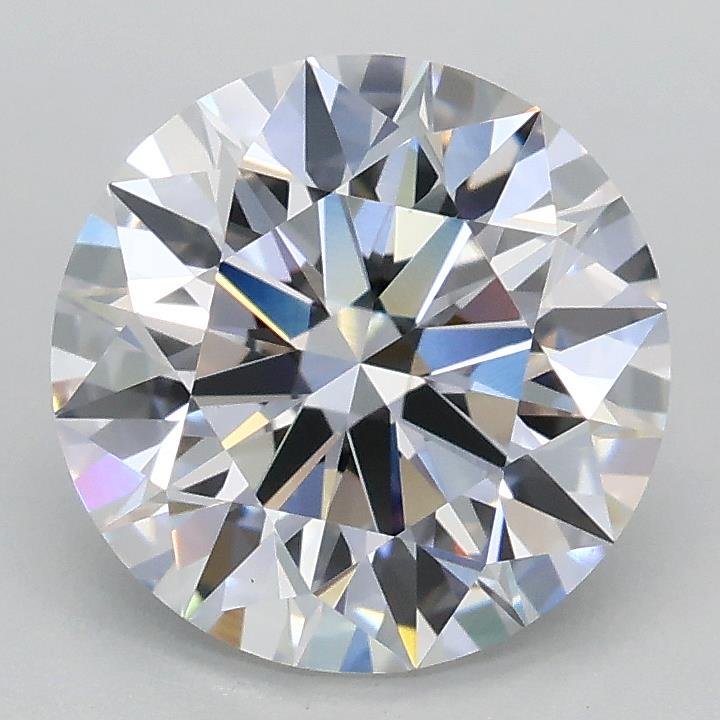 2.08ct D VVS2 Rare Carat Ideal Cut Round Lab Grown Diamond