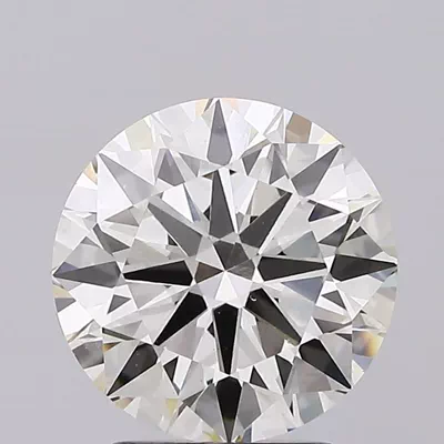 3.02ct J VS1 Very Good Cut Round Lab Grown Diamond