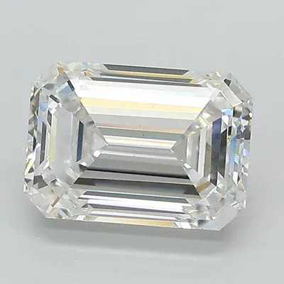 2.10ct F VS1 Rare Carat Ideal Cut Emerald Lab Grown Diamond