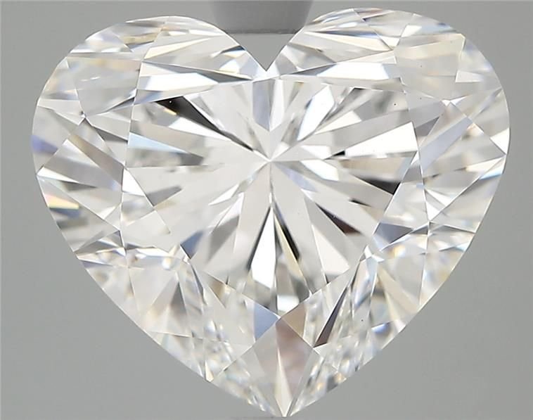 5.49ct E VVS2 Rare Carat Ideal Cut Heart Lab Grown Diamond