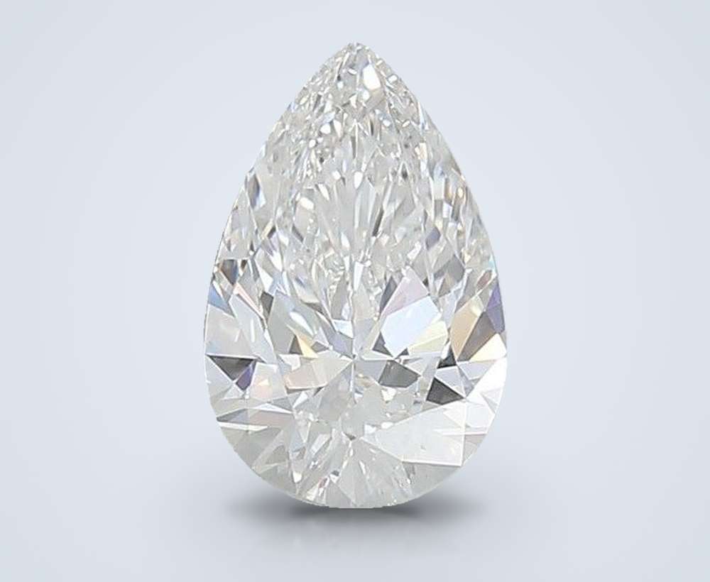 1.06ct D VVS1 Rare Carat Ideal Cut Pear Lab Grown Diamond