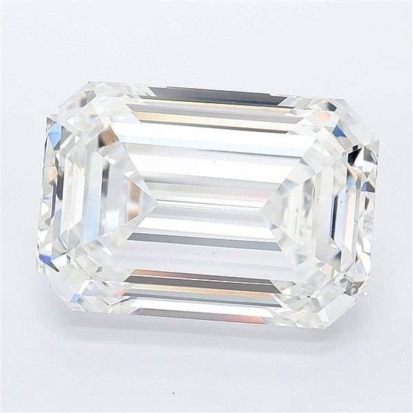 6.10ct E VS1 Rare Carat Ideal Cut Emerald Lab Grown Diamond