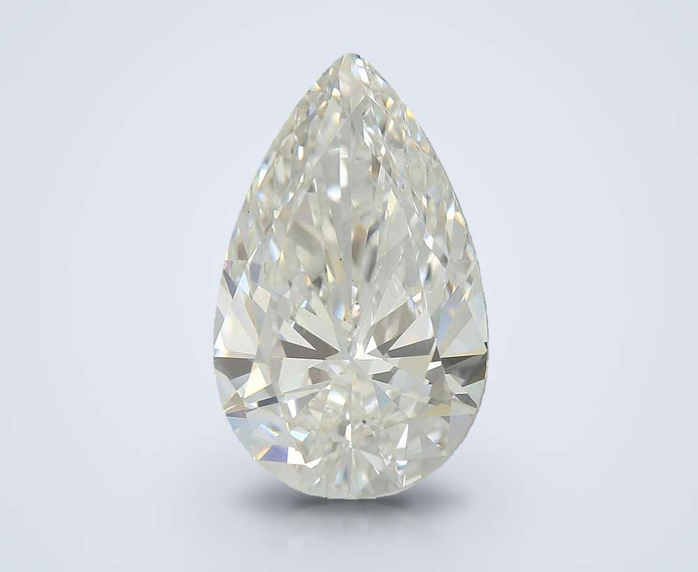 3.04ct E VS2 Rare Carat Ideal Cut Pear Lab Grown Diamond
