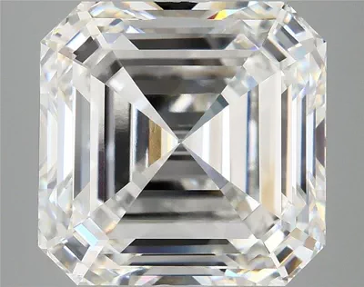 7.74ct F VVS2 Rare Carat Ideal Cut Asscher Lab Grown Diamond