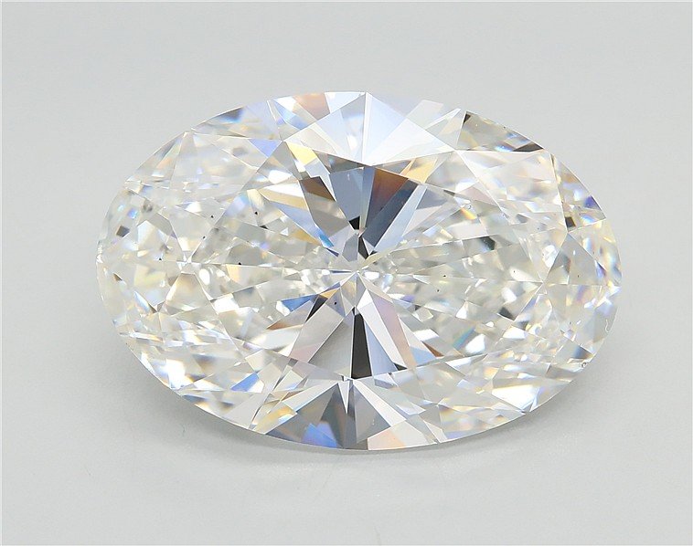10.08ct F VS2 Rare Carat Ideal Cut Oval Lab Grown Diamond