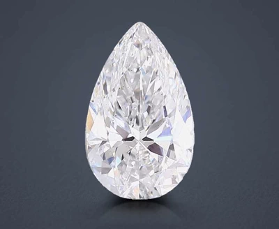 3.52ct E VS2 Rare Carat Ideal Cut Pear Lab Grown Diamond