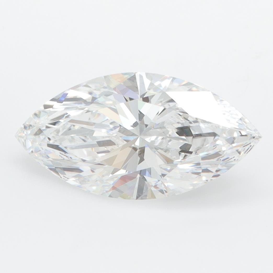 1.58ct D VVS2 Rare Carat Ideal Cut Marquise Lab Grown Diamond