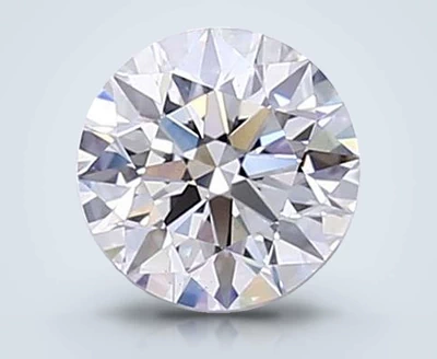 2.05ct D VS2 Rare Carat Ideal Cut Round Lab Grown Diamond