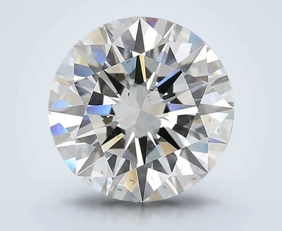 5.48ct I SI1 Rare Carat Ideal Cut Round Diamond