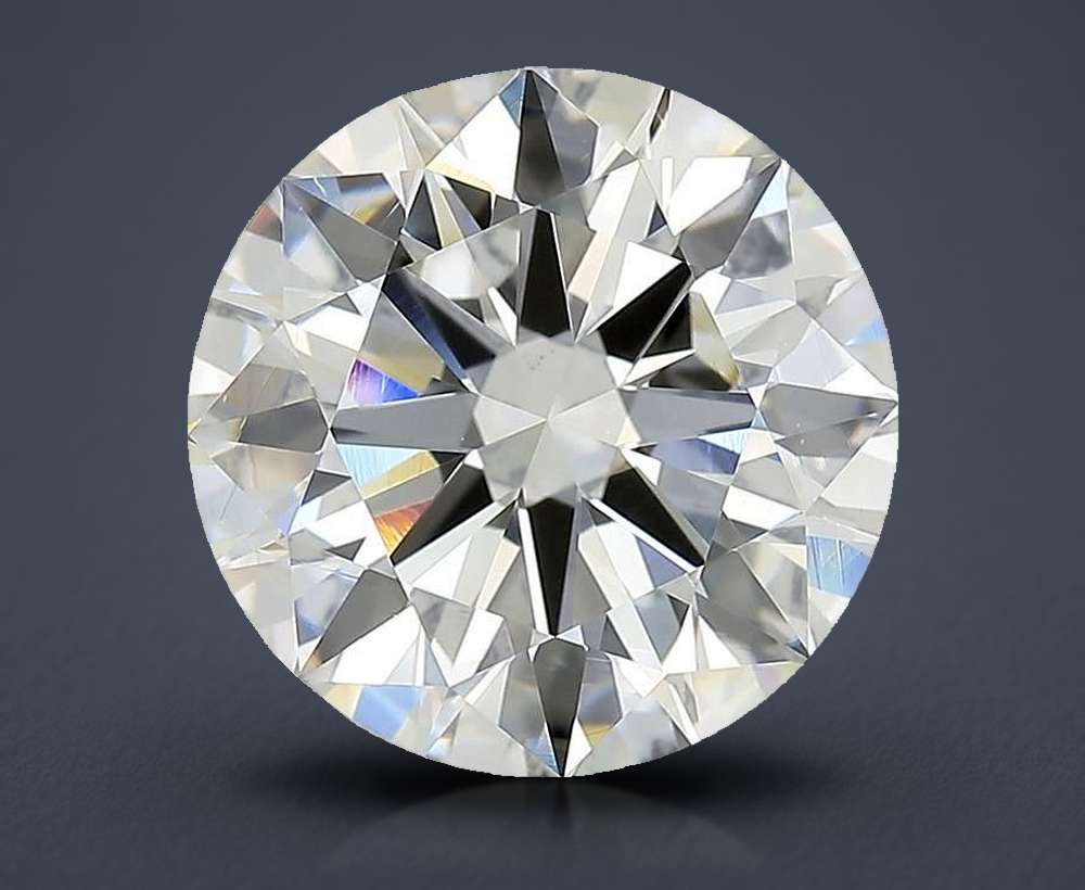5.53ct J VS2 Rare Carat Ideal Cut Round Diamond