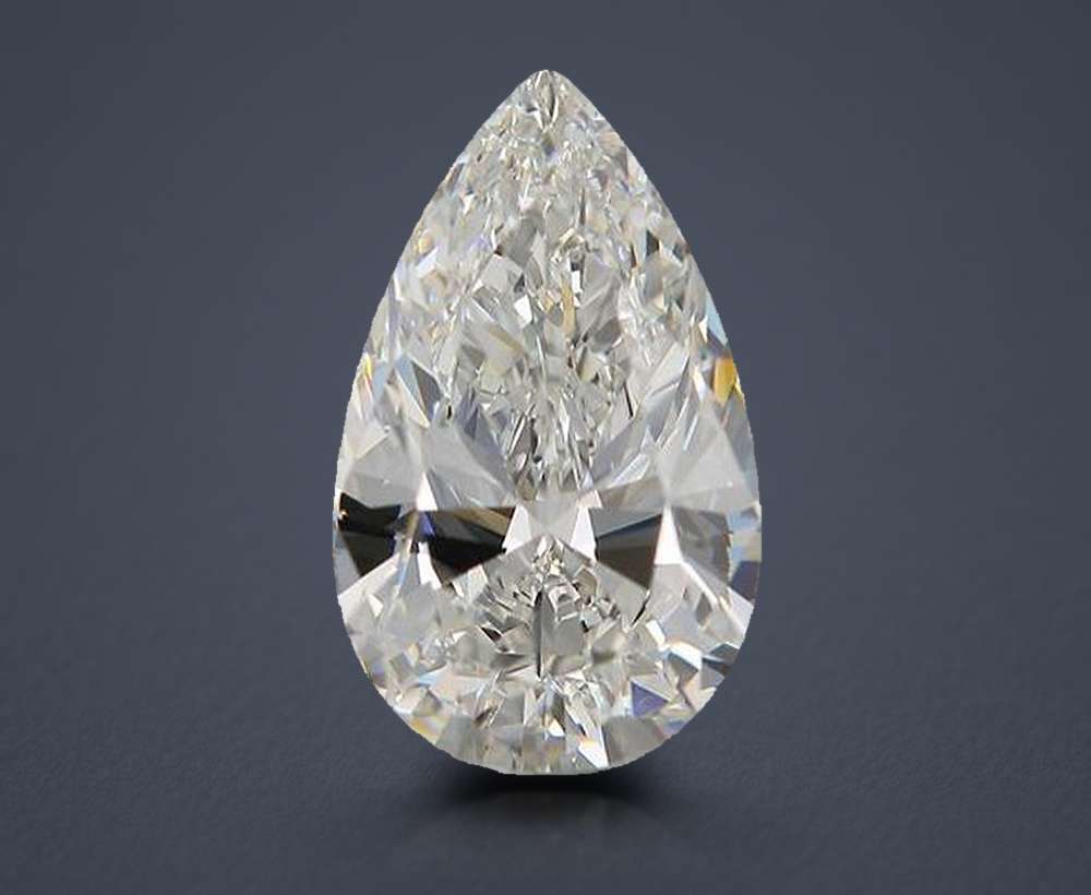6.31ct G IF Rare Carat Ideal Cut Pear Diamond