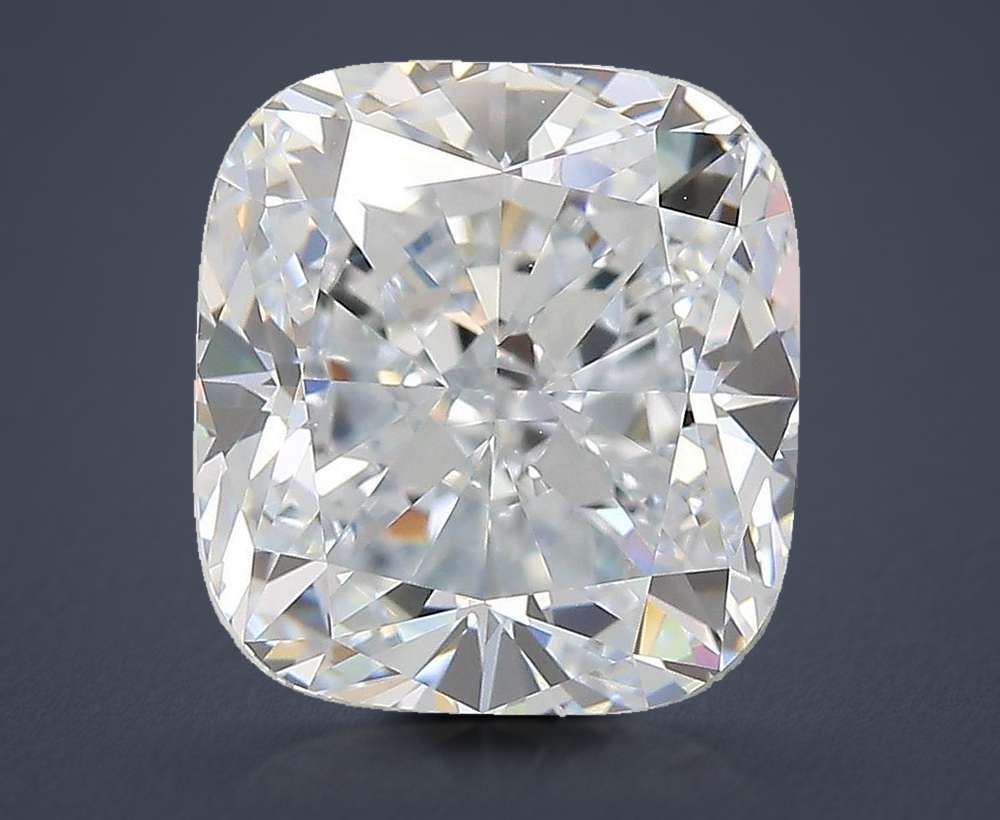 6.08ct F VVS1 Good Cut Cushion Lab Grown Diamond