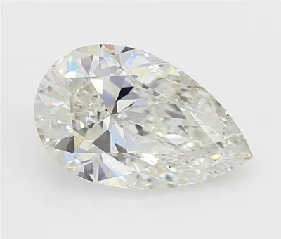 4.02ct H VS2 Rare Carat Ideal Cut Pear Lab Grown Diamond