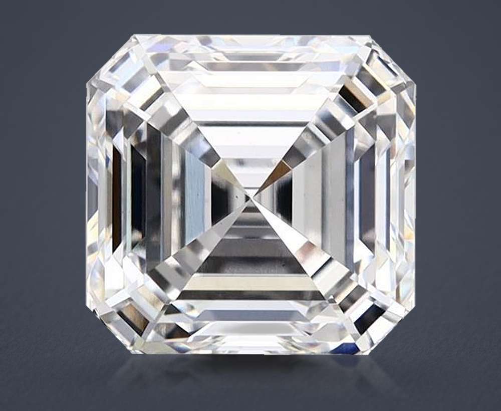 4.08ct E VS1 Rare Carat Ideal Cut Asscher Lab Grown Diamond