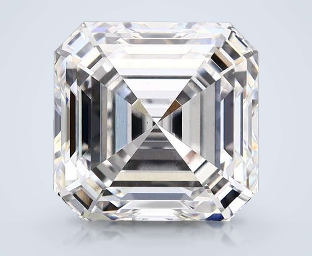 4.08ct E VS1 Rare Carat Ideal Cut Asscher Lab Grown Diamond