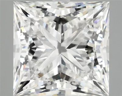 7.09ct E VVS2 Rare Carat Ideal Cut Princess Lab Grown Diamond