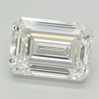 5.64ct E VS2 Rare Carat Ideal Cut Emerald Lab Grown Diamond