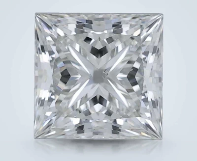 2.10ct K SI2 Rare Carat Ideal Cut Princess Diamond