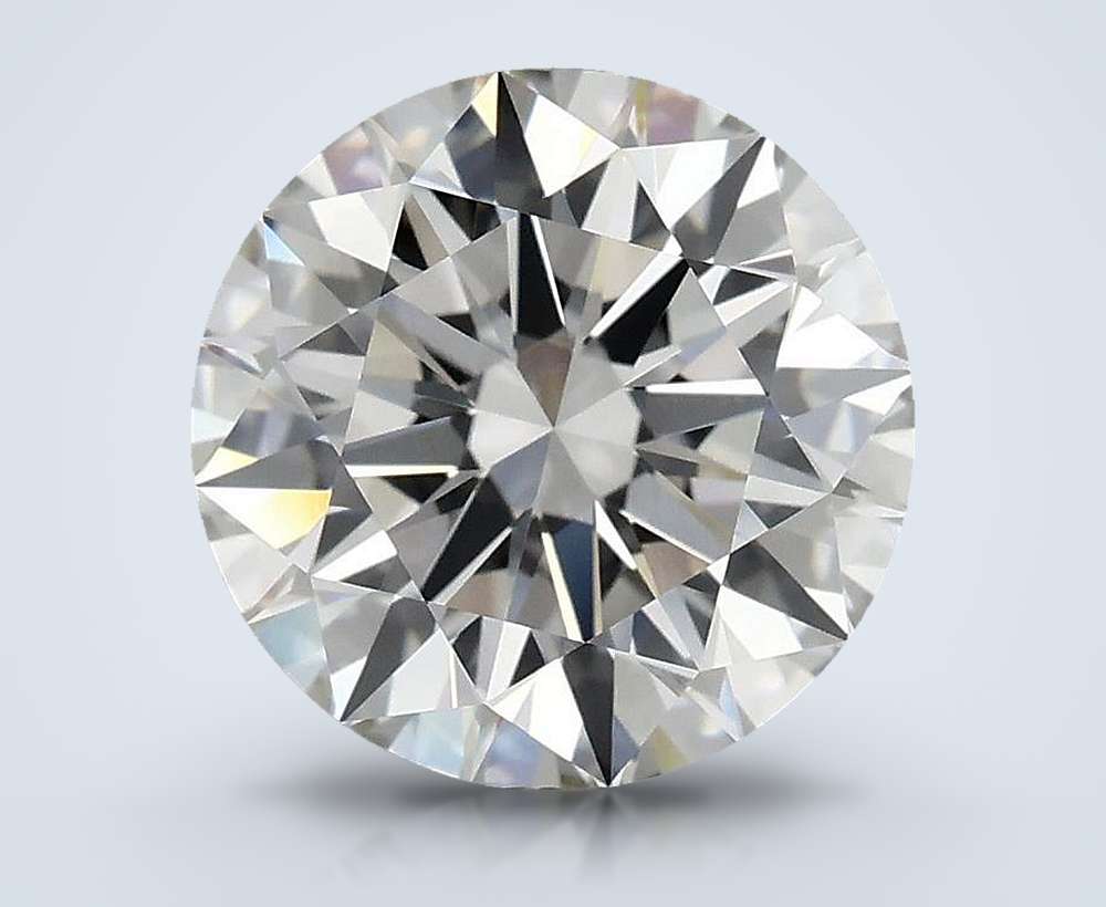 3.07ct H VVS2 Excellent Cut Round Lab Grown Diamond