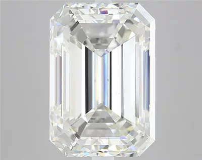 7.05ct H VS2 Rare Carat Ideal Cut Emerald Diamond