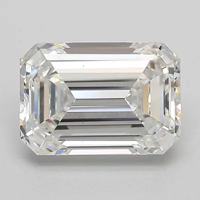 2.09ct E VS1 Rare Carat Ideal Cut Emerald Lab Grown Diamond