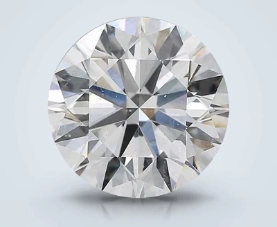 4.50ct I SI2 Rare Carat Ideal Cut Round Diamond