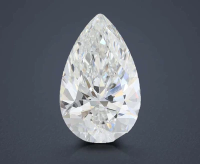 6.55ct F VVS2 Rare Carat Ideal Cut Pear Lab Grown Diamond