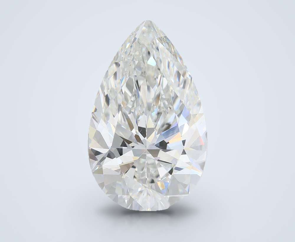 6.55ct F VVS2 Rare Carat Ideal Cut Pear Lab Grown Diamond