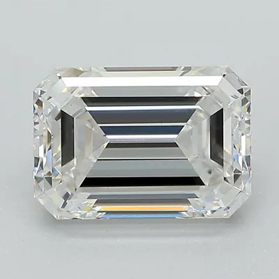 2.59ct F VS1 Excellent Cut Emerald Lab Grown Diamond