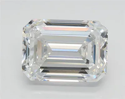 3.52ct F VS2 Rare Carat Ideal Cut Emerald Lab Grown Diamond
