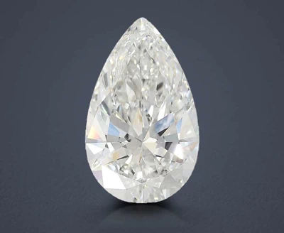 7.07ct F VS1 Rare Carat Ideal Cut Pear Lab Grown Diamond